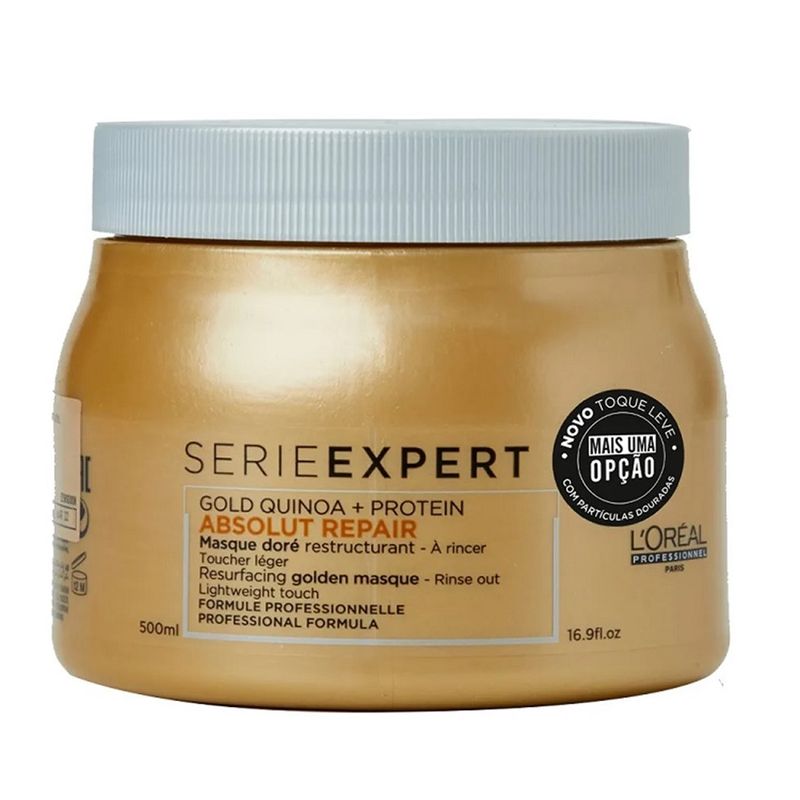 Máscara Light Loreal Professionnel Absolut Repair Gold Quinoa + Protein