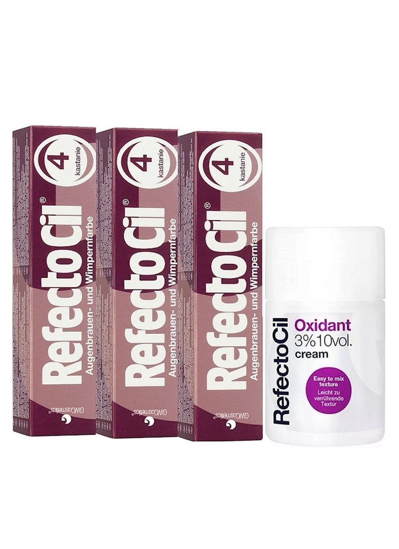 Kit Refectocil 3 Tinta 1 Oxidante Creme