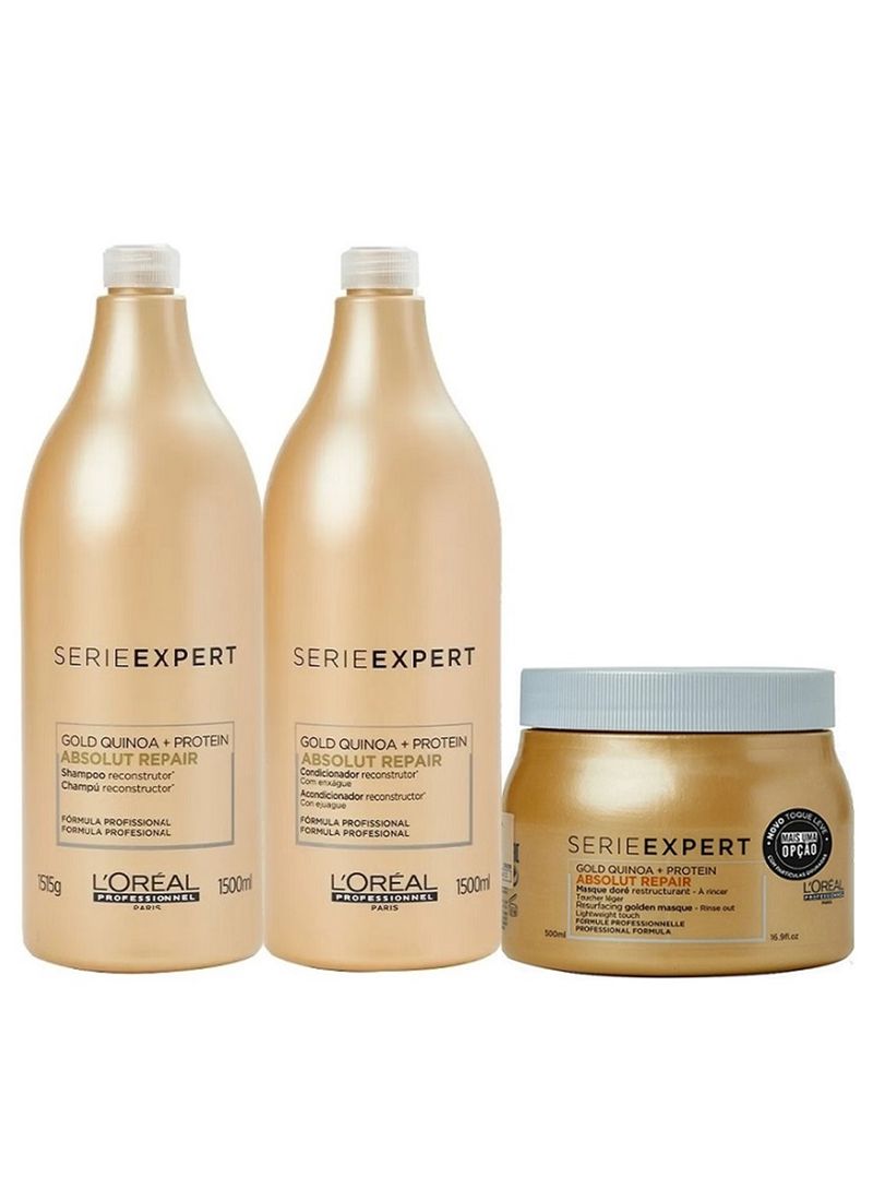 Kit de Tratamento Loreal Professionnel Absolut Repair Gold Quinoa
