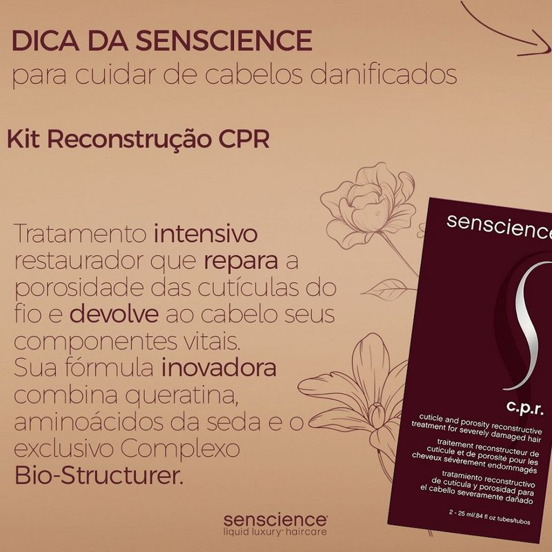 Tratamento Reconstrutor Senscience CPR 25 ml
