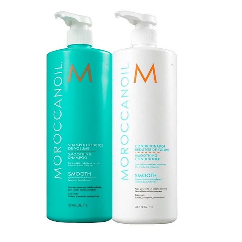 Kit Shampoo e Condicionador Moroccanoil Smoothing Redutor de Volume