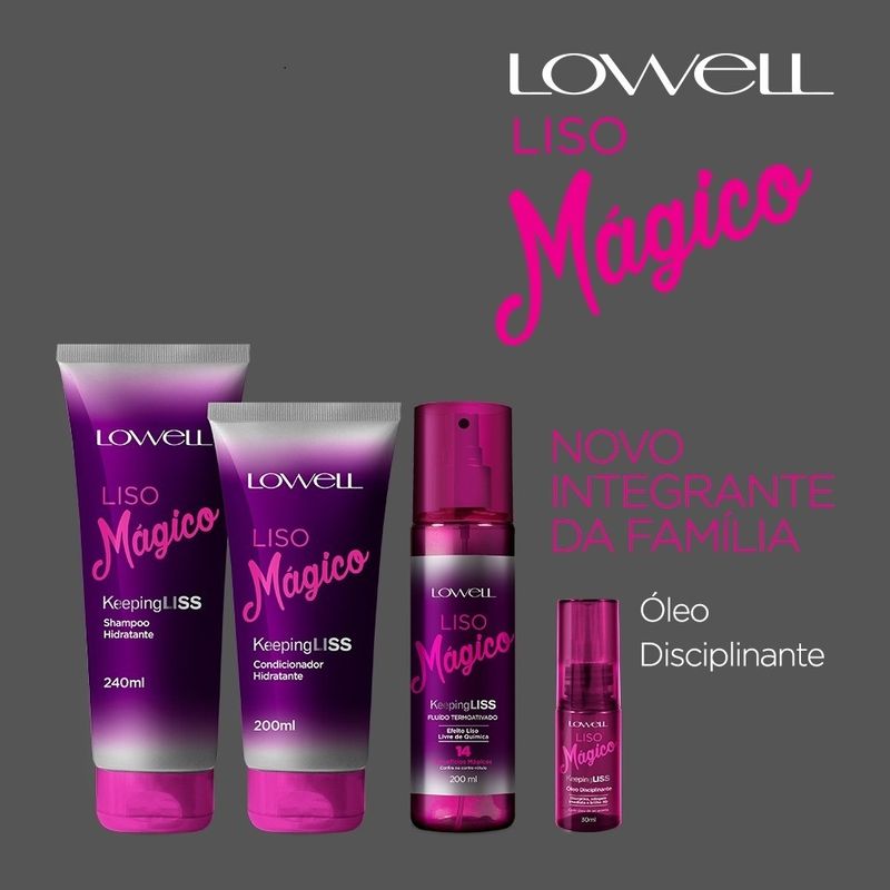 Kit Completo Lowell Liso Magico Keeping Liss Pequeno