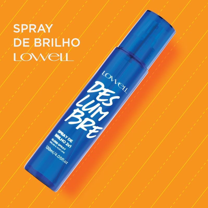 Spray de Brilho Lowell Deslumbre 2x1 120 ml