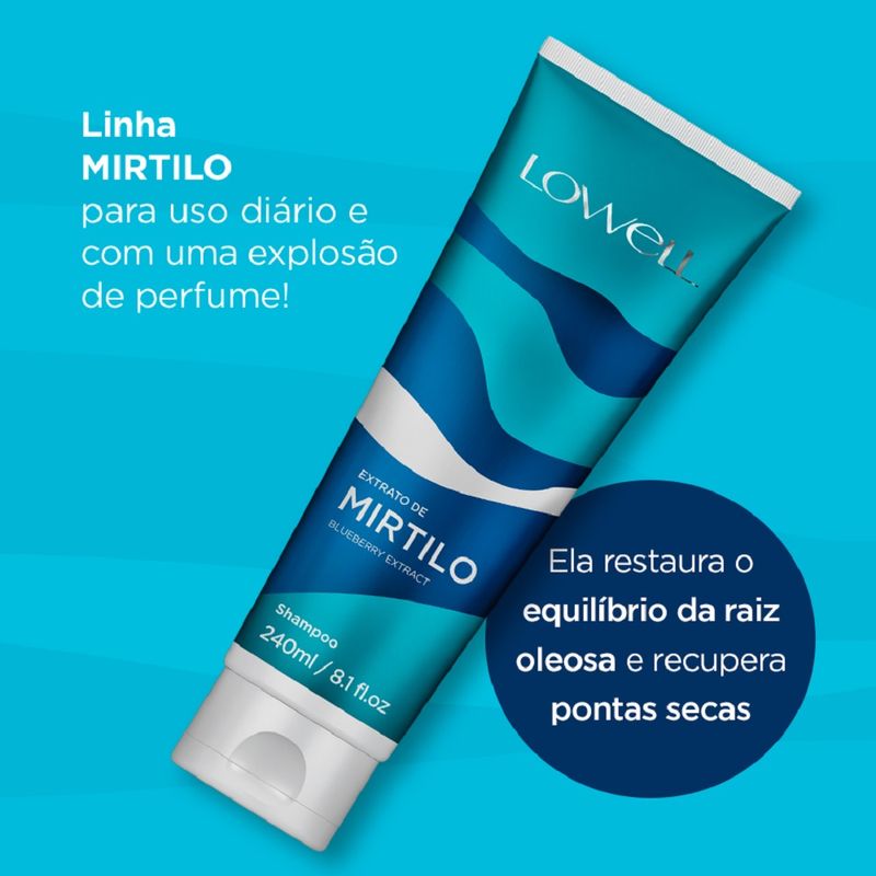 Shampoo Lowell Extrato de Mirtilo 240ml