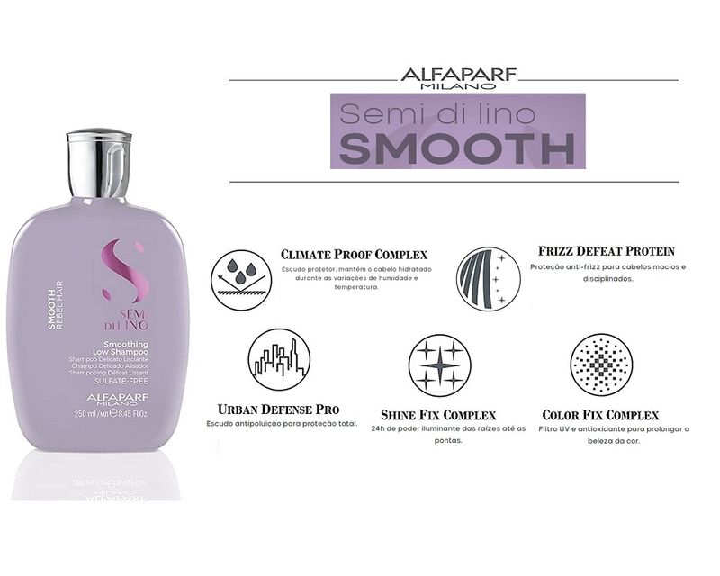 Shampoo-Alfaparf-Semi-di-Lino-Smooth-Low-250ml-imagem-02
