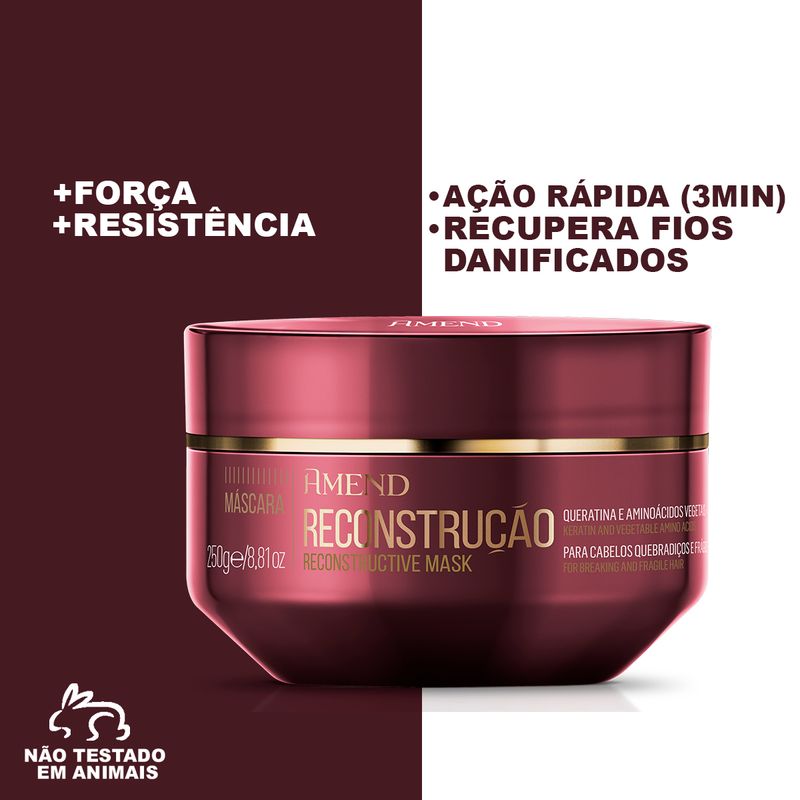 Mascara-Capilar-Amend-Reconstrucao-250g-beneficios