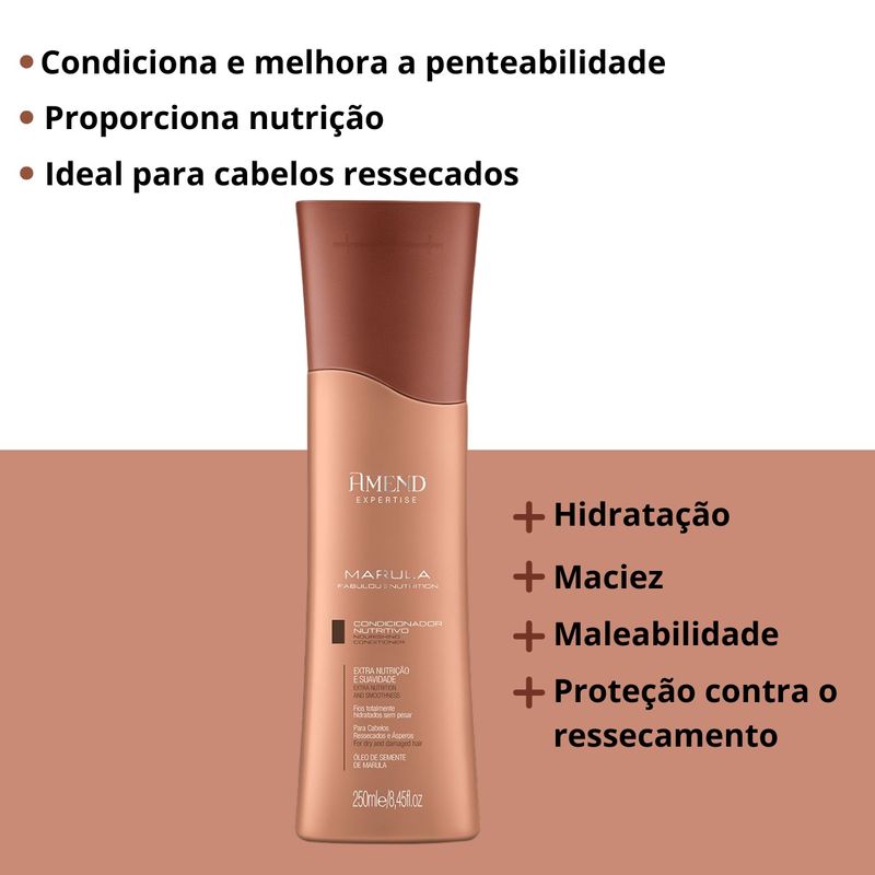 Kit-Shampoo-e-Condicionador-Amend-Marula-Fabulous-Nutrition---Mascara-45g-Imagem-03