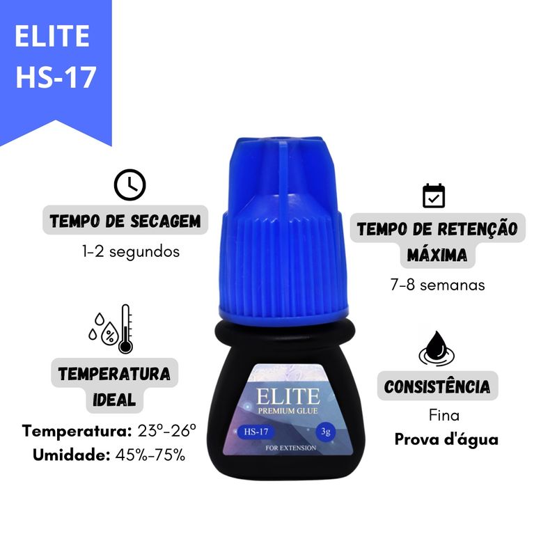 Cola-Premium-Elite-HS-17-Glue-3ml-Alongamento-de-Cilios-Imagem-02